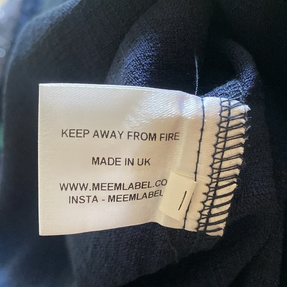 MEEM LABEL UK DRESS NAVY XL NEW - Picture 8 of 8